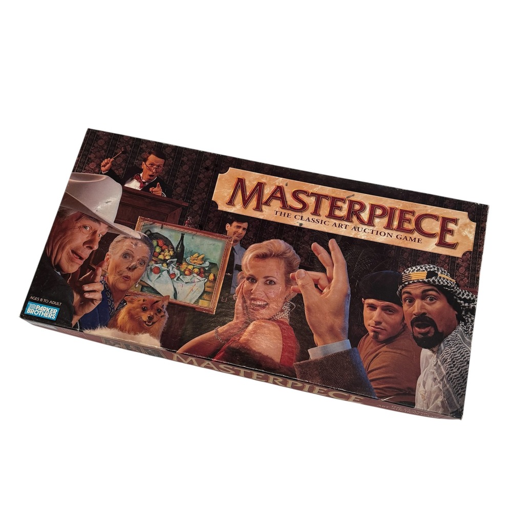 Vintage 1996 Masterpiece The Classic Art Auction Board Game 100% Complete
